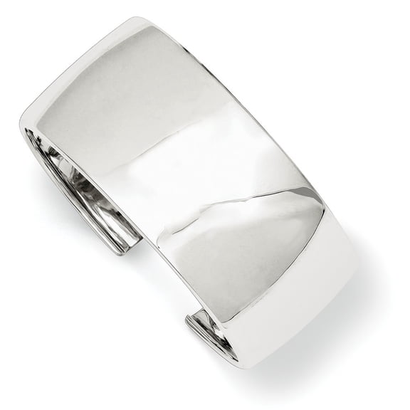 Sterling Silver 30mm Cuff Bangle Bracelet - 32.0 Grams