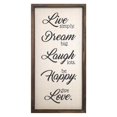 thumbnail image 1 of Live&44; Dream&44; Rire et Heureux Décor Mural d'Amour, 1 of 1