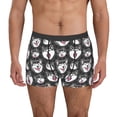 thumbnail image 1 of Balery HUSKY Face Calzoncillos bóxer para hombre, ropa interior de algodón suave y transpirable con cinturilla de nailon-Small, 1 of 5