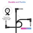 thumbnail image 3 of 6 Inch Noise-Free Guitar Cord,1/4 Inch Guitar Pedal Cables,Instrument Effects Pedal Patch Cables for Guitar/Bass Pedal, 3 of 5