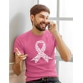 thumbnail image 5 of Breast Cancer Awareness Men Pink Ribbon Motivational T-shirt, 5 of 5