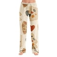 thumbnail image 2 of Trgacdwlo Funny Pumpkin Graphic Womens Pj Pants Fall Womens Halloween Pajama Pants Funny Ghost Graphic Elastic Waist Sleep Pants Women, 2 of 7