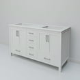 thumbnail image 5 of Jacques 60 in. W x 22 in. D White Double Bath Vanity and Cultured Marble Top, 5 of 8