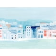 thumbnail image 2 of Popp, Grace 24x19 White Modern Wood Framed Museum Art Print Titled - Fishing Town II, 2 of 4