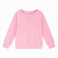 thumbnail image 5 of Towmus Girls Pullover Sweatshirt Fall Oversized Crewneck Casual Long Sleeve Solid Color Sweatshirts Basic Pullover Tops 14 Years, 5 of 7