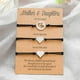thumbnail image 4 of Pulsera de acero, juego de pulseras y personalidad, 3 piezas, corazón, tarjeta para hija, hueca, acero inoxidable, doble, europea, 4 of 8