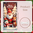 thumbnail image 5 of Snowflakes Christmas Reindeer Santa Sleigh Decorative Holiday Tree Banner for Winter Celebration Party Decoration Event, 5 of 9