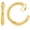 40mm Round Hoops, variant on Gold Clip On Hoop Earrings for Women - Classic Large Chunky Hoops - Non Pierced Minimalistic Clip Earrings