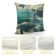 thumbnail image 4 of Sea Turtle Pillow Covers Beach Themed Throw Pillow Covers Set of  Starfish Pillow Case Coastal Mediterranean Style Cushion Case for Living Room Bed Couch, 4 of 5