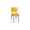 thumbnail image 2 of Richardson Seating Handle Back Diner Chair with Single Tone Channel Back and 1" Pulled Seat-Color:Cracked Ice Yellow, 2 of 5