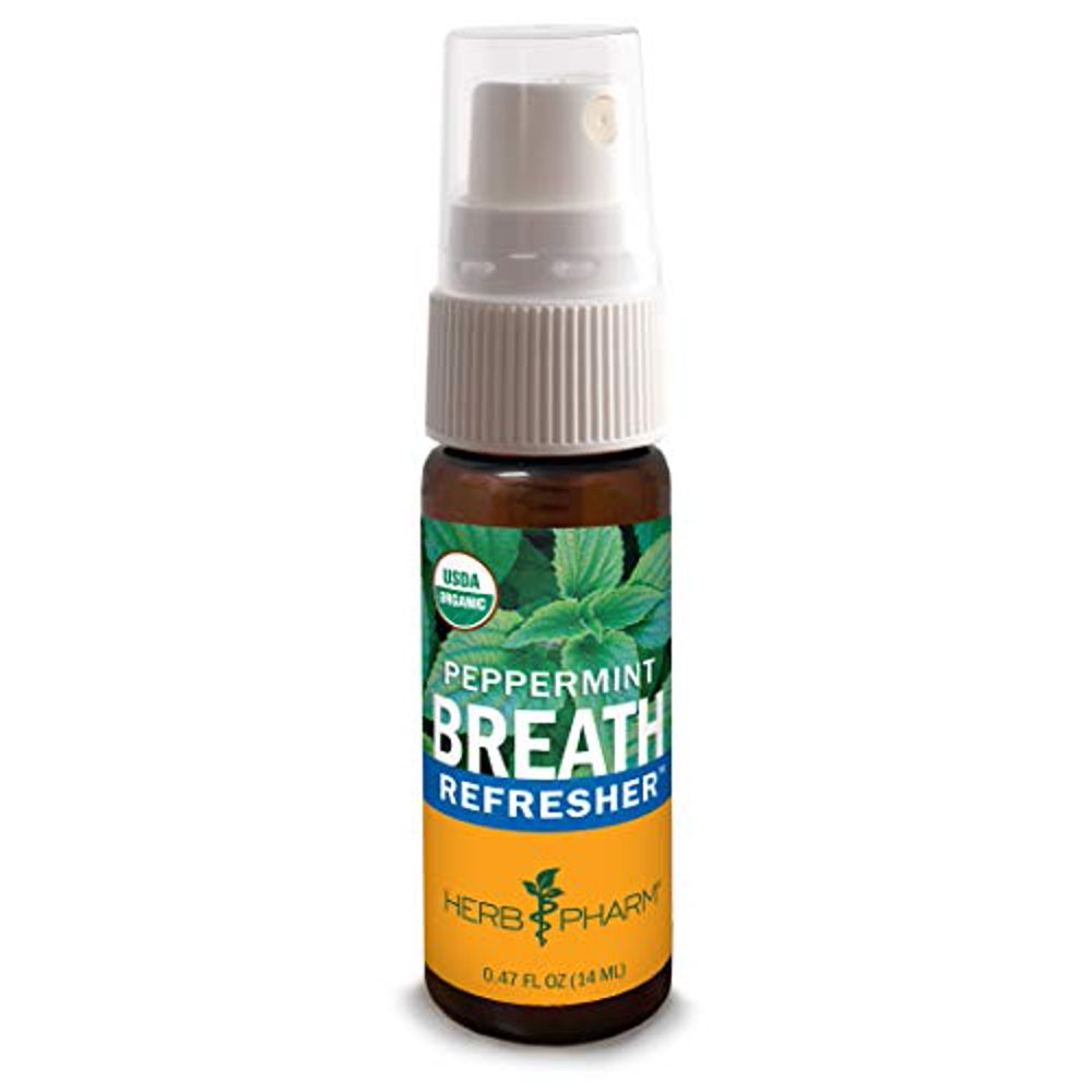 Herb Pharm Breath Refresher Spray Peppermint 0.47 fl. oz. Formerly