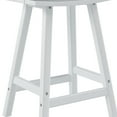 thumbnail image 4 of WestinTrends Malibu HDPE Outdoor Patio 24" Counter Stool Saddle Seat, Turquoise, 4 of 10