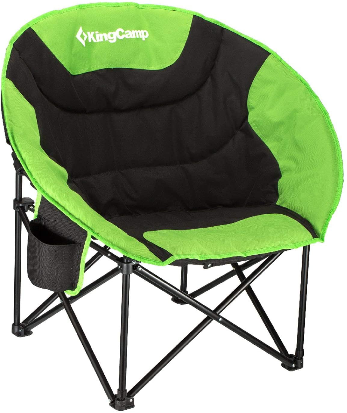 Navaris Portable Folding Chair ... Fishing XXL Padded Moon Chair for Camping 