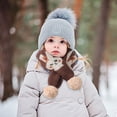 thumbnail image 4 of Women's Neckerchief Children Cartoon Snowman Santa Shawl Wrap Scarf Cartoon Pendant Bib Scarf Thermal Scarf, Women's Accessories Neckerchief, 4 of 7