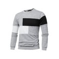 thumbnail image 1 of DPTALR Chandail Décontracté pour Hommes Chandail à Manches Longues Patchwork Col Rond Chandail en Molleton de Sport, 1 of 9