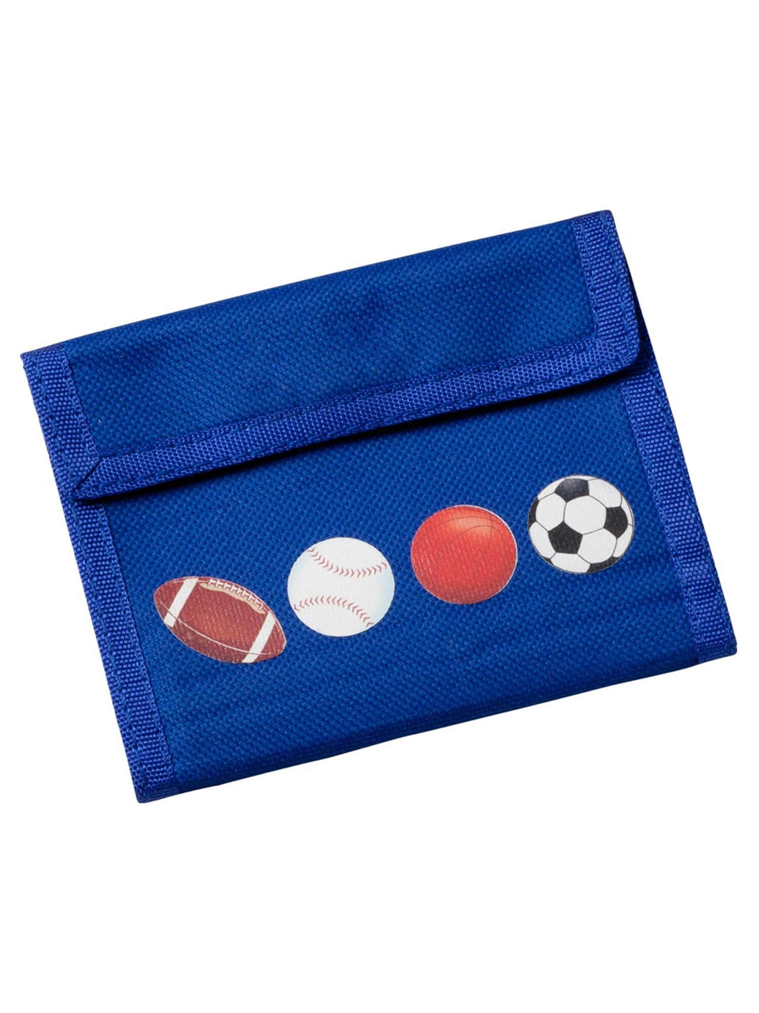 Children’s Wallet, Sports Balls Design, 5” x 8 ½” Open