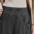 thumbnail image 5 of Women's Maternity Pants Trousers Over Bump Long Pants with Pockets Pregnancy Sweatpants Black L, 5 of 5