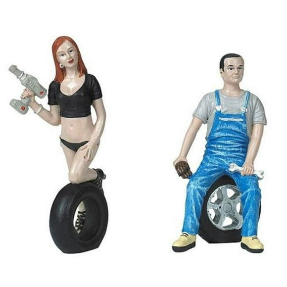 Motorhead Miniatures MH768 1-18 Échelle Michele & Derek Figurines Ensemble - 2 Pièces