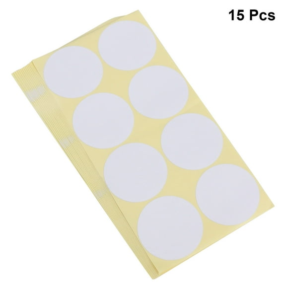 WESIEVYA 15 Sheets Blank Sticker Labels Ideal for Home and Office Organization