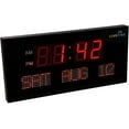 thumbnail image 6 of Ivation 22 in. Large Digital Wall Clock, LED Digital Clock with Calendar, 6 of 6