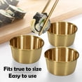 thumbnail image 5 of 24 Tazas de Salsa para Mojar de Acero Inoxidable de 2 Onzas, Mini Tazones para Salsa, Tazas de Condimentos de Metal Reutilizables, Recipientes para Ramequines (Dorados), 5 of 5