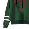 thumbnail image 3 of Aofany Valentine's Day Shirts for Womens Long Sleeve Hoodie Sweatshirt Letters Heart Printed Hooded Pullover Tops Blouse, 3 of 3