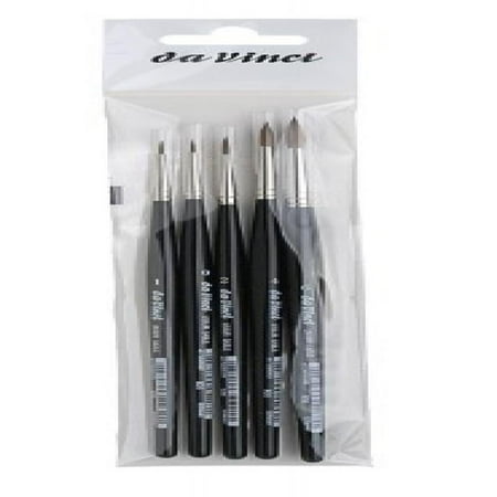 Watercolour Brush Set - da Vinci Watercolor Series 5359 Paint Brush Set, Russian Red Sable, Multiple Sizes, 5 Brushes (Series 36)