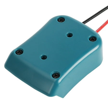 

10.8V-12V Battery Mount Dock Power Connector with 14Awg Wires Connectors Adapter Tool for Battery DIY Blue-Green