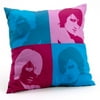 Electro Pop Faces Decorative Pillow