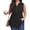 Black, variant on Women Blouses Plus Size Tops V Neck Shirts Tunic Casual Sleeveless Swing Flowy Blouses