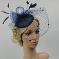 thumbnail image 2 of MESSUEN Ladies Hats for Tea Party Ladies Fascinator Hats Fashion Hats for Women's Church Hats Ladies Hats for Church Headpiece for Women Hair Fascinators for Women Navy One Size, 2 of 5