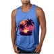 thumbnail image 1 of Camisetas de Tanque de los Hombres Tanque de los Hombres Incolor Gradiente de Impresión Cuello Redondo Correa Delgada Fuga Atrás Regular Casual Deportes Blusas de Tanque, 1 of 5