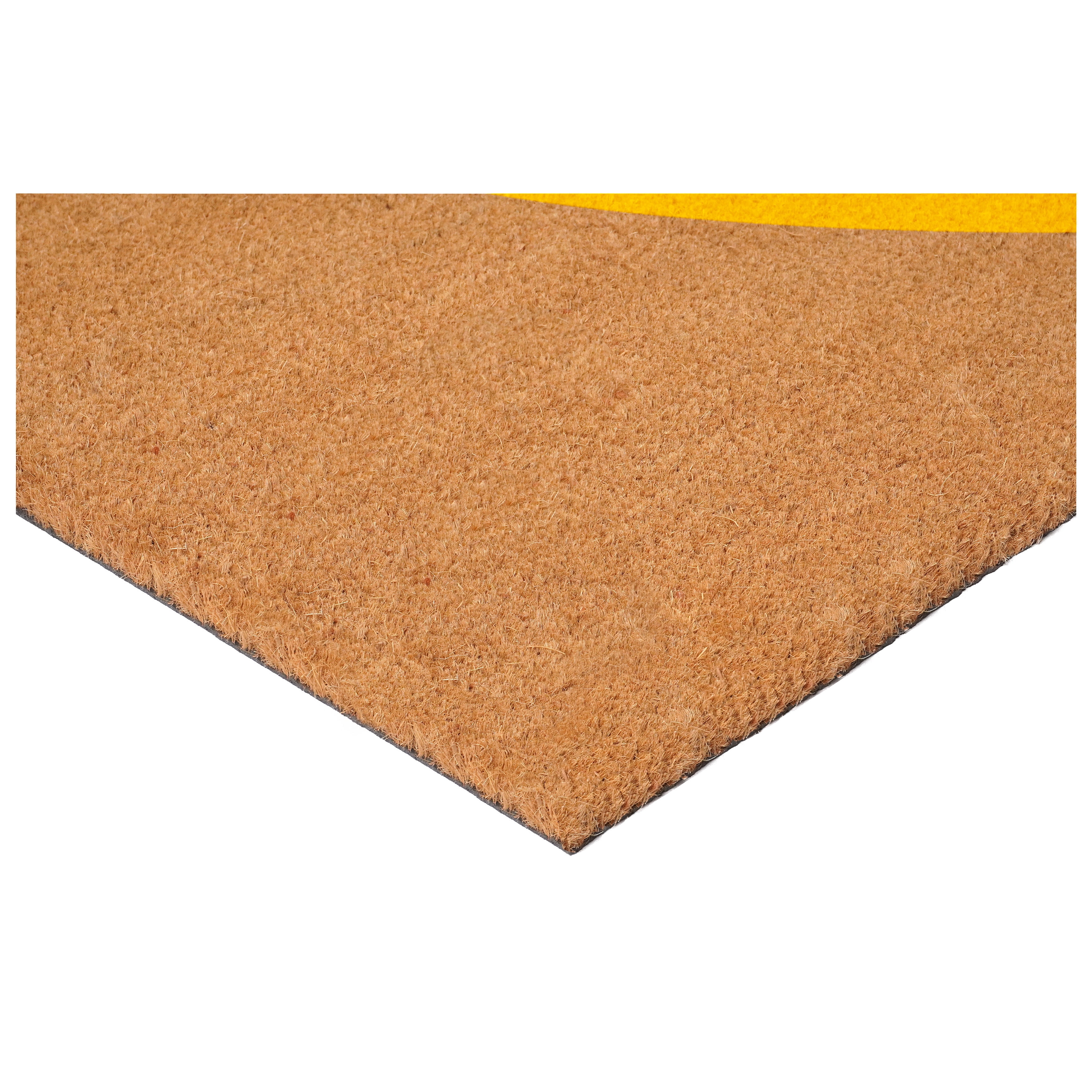 Calloway Mills 106792436 Yellow Heart Doormat, 24 x 36 in.