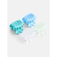 thumbnail image 3 of No Boundaries Mini Hair Claw Clips Set, 8-Pack, Women's, Blue Multi, 3 of 3