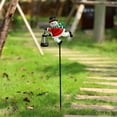 thumbnail image 3 of Solar-Powered Snowman Garden Ground Stake Light - Resin Patio Ambiance Lamp, Christmas Outdoor Decor, Auto-On/Off Solar Function, Weather-Resistant, Soft Glow, 32.28*9.44in, A, 3 of 9