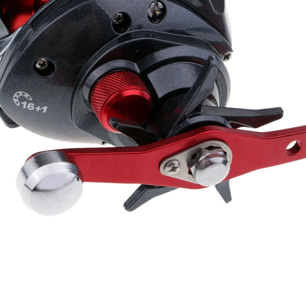 Baoblaze Baitcasting Reel Sea Boat Fishing Conventional Low Profile with Line Counter