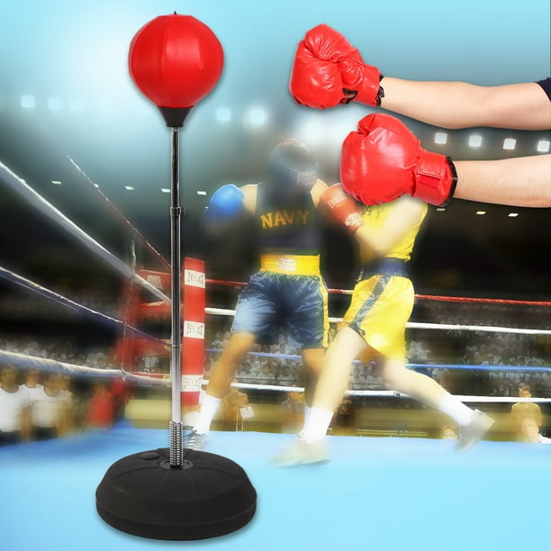 Punching Ball Standbox avec Sac et Pompe Punching-Gants d'Entraînement