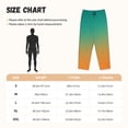 thumbnail image 4 of Lsque Orange To Teal Gradient1 Print Women's Pajama Pants, Lounge Pant - Comfortable Home Wear,Elastic Waistband, Stylish Design-X-Large, 4 of 9