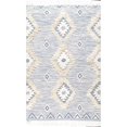 thumbnail image 2 of nuLOOM Savane Marocaine Tapis à Franges, 5' x 8', Bleu, 2 of 3