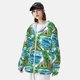 thumbnail image 3 of Fotbe Hawaii Palms Chaqueta con Protección Solar UPF 50+ para Hombre y Mujer, Camisa con Capucha y Bolsillos-X-Large, 3 of 7