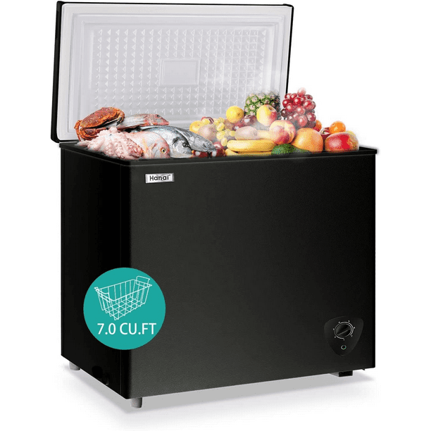 Chest Freezer 7.0 cu.ft Compact Freezer FreeStanding WANAI Top Door