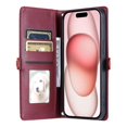 thumbnail image 3 of For iPhone 17 Pro Max Leather Case with Wrist Strap Wallet Stand Phone Cover - Rose Gold, 3 of 5
