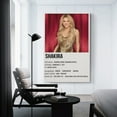 thumbnail image 3 of Shakira 34 Canvas Poster Wall Decorative Art Painting Living Room Bedroom Decoration Gift, 3 of 5