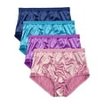 Barbra Women's Panties Full Coverage Satin Brief Small to Plus Sizes