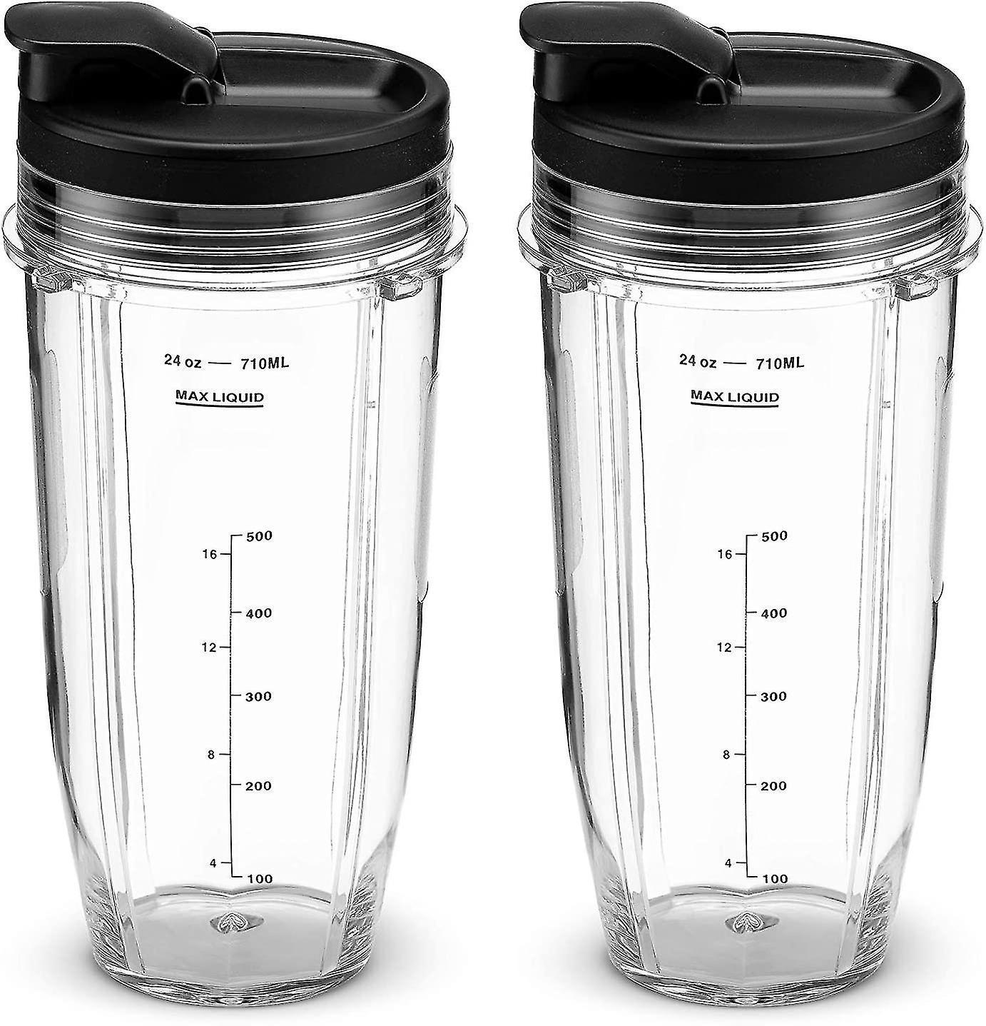 Pack De 2 Tasses 24 Oz Avec Couvercle - Compatible Nutri Ninja Auto-iQ - Neuf