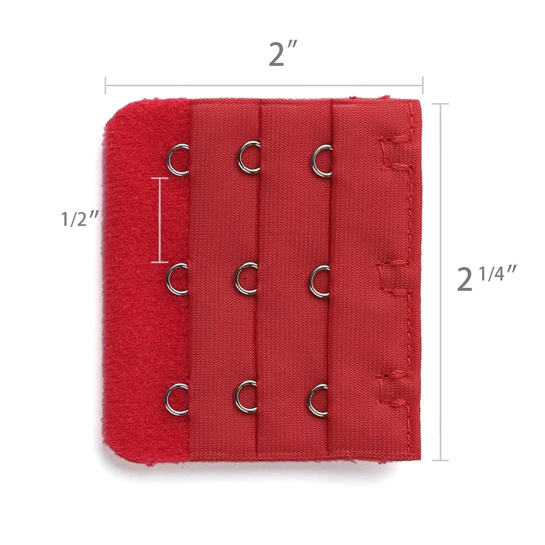 Unique Bargains Women's Bra Extender Strap Extension Buckle 3 Hooks 3 Rows
