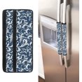 thumbnail image 1 of NETILGEN Vintage Blue Flower 2 Pcs Refrigerator Door Handle Covers Non-Slip Kitchen Appliance Protective Mat for Fridge Dishwashers Microwave Kitchen Home Indoor Decor, 1 of 6