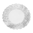 thumbnail image 1 of Uxcell 50 Pcs Servilletas de Papel de 12 Pulgadas Redondas de Encaje Decorativas, Papeles Desechables para Comidas y Fiestas, Plateado, 1 of 6