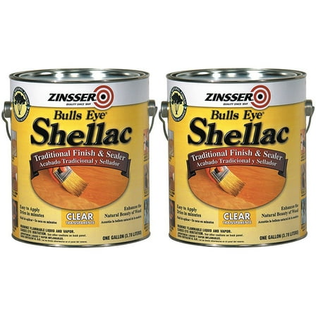 Zinsser Bulls Eye Shellac Clear Finish - 2 Pack, 1 Gal