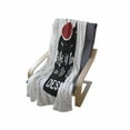 thumbnail image 4 of Dessert Soft Flannel Fleece Throw Blanket, Life is too Short to Skip Dessert Wordsd Muffin Silhouette with Cherry, Cozy Plush for Indoor and Outdoor Use, 50" x 70", Red Black and White, by Ambesonne, 4 of 6